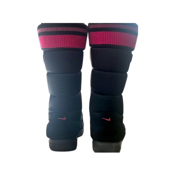 Nike Winter Hi 2 Boots Puffer Suede Black/Pink Women Sz 8 317244-002 - Picture 9 of 10